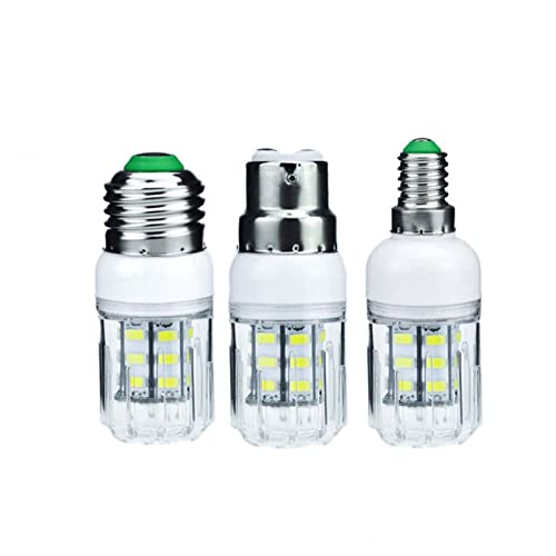 Ampoules LED type bougie culot E27 E14 B22 12V 24V CC spot basse tension 5W - 2