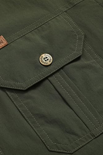 Men's Sun Protection Fishing Shirts for Short Sleeve Travel Work Casual Summer Button Down Shirts Tops with Pocket3