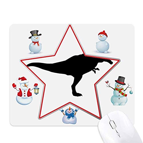 Tapis de souris premium avec motif de fossiles de dinosaures et étoiles