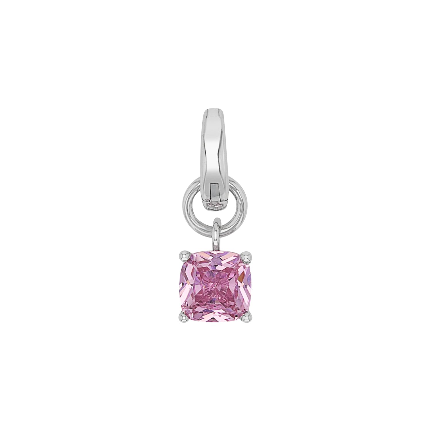 Amor Charms-Anhänger aus 925 Sterling Silber für Damen, Charm, teilw. mit Zirkonia/Perle, rhodiniert, Motivanhänger, Geschenkidee für Frau und Freundin, Kommt in Schmuckbox