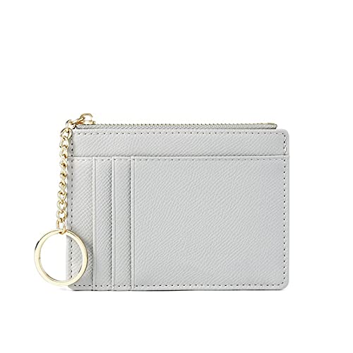 Women's Wallets Women's Wallets Zipper PU Leather Coin Purse Small Wallet (Gray)