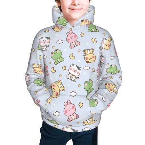 Cute Animals Cartoon Kid Hoodies Boys Sweatshirts Girls Pullover with Pocket3