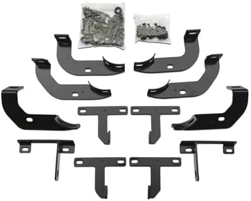 Miniatura 2 de Redrock 4x4 Pinnacle Oval Bent End Side Step Bars; Fine Textured Black Compatible with 18-22 Jeep Wrangler JL 4-Door