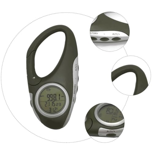 Medidor de presión de aire y temperatura LIFKOME con mosquetón resistente de ABS 3