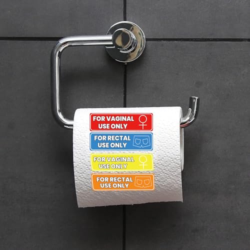 Adesivos apenas para uso retal 3,8 x 1,1 cm apenas para uso vaginal Etiqueta de piada engraçada ades