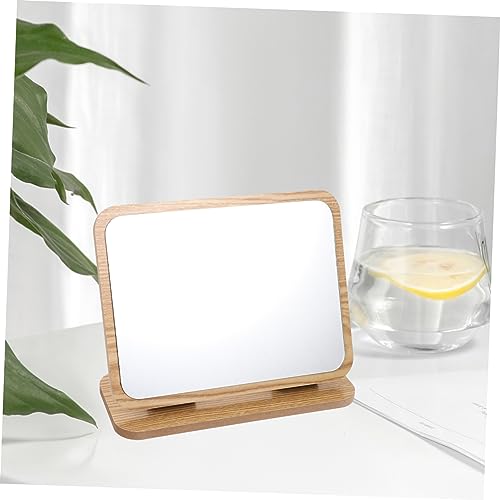 Espejo de Maquillaje de Madera Plegable para Mesa miniatura 2