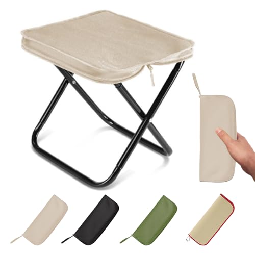 折りたたみ椅子 軽量 コンパクト 携帯 収納 キャンプ イス アウトドア 折り畳みいす 耐荷重100kg 収納袋一体型 ポータブルチェア [並行輸入品]