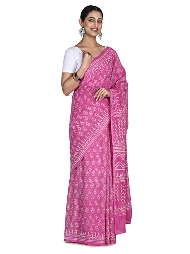 Khushi Textiles pink maheshwari silk saree – image 3