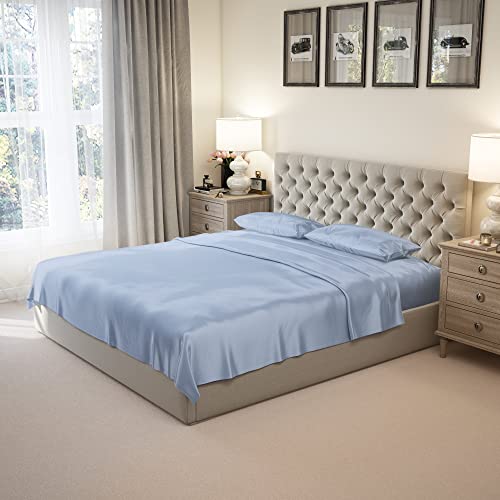 Mulberry Park 100% Pure Queen Silk Sheet Set 4 Pcs - 22 Momme