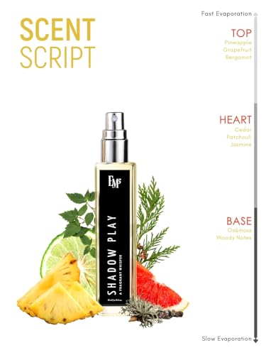 Image of EM5 Shadow Play Unisex Perfume | Earthy Woody Sweet Citrus | Eau De Parfum Spray for Men & Women | Luxury Gift for Him /Her | 15 ml
