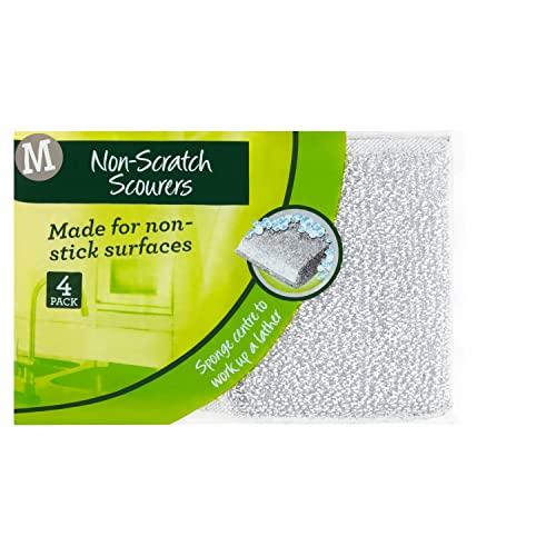 Morrisons Non-Scratch Scourers, Pack of 4