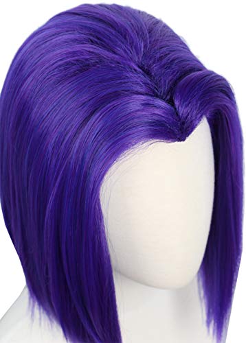 Perruque de cosplay courte violette Codeven pour déguisement d'Halloween - 2