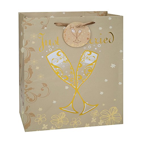 Large Just Married Wedding Gift Bag