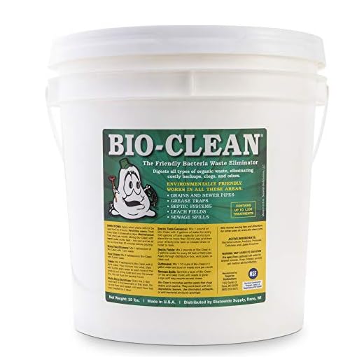 Bio-Clean Drain Septic Bacteria (25lb Bulk) Cleans Drains- Septic Tanks - Grease Traps All Natural and 100% Guaranteed No Caustic Chemicals! Removes fats oil and grease, completely cleans your system.