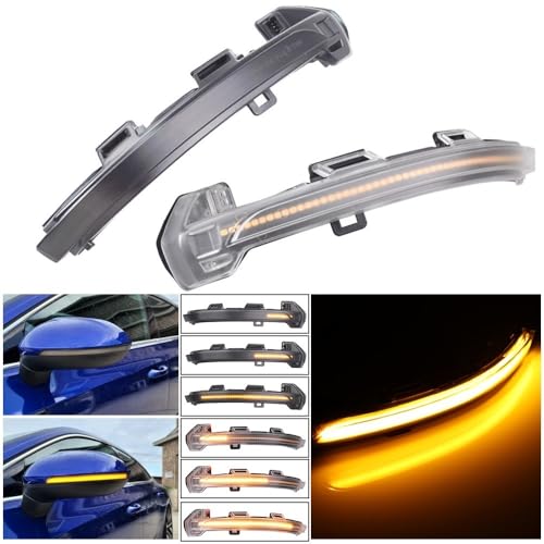 Luces señal giro lateral Passat B8 intermitentes dinámicos secuenciales led retrovisor 2