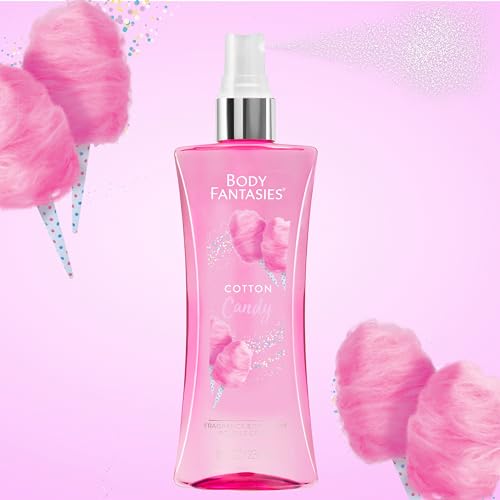 Image of Body Fantasies Signature Fragrance Body Spray, Cotton Candy, 8 Fluid Ounce (Pack of 2)