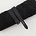 Handdn Handmade Black Double Hornback Nubuck Lining Alligator Leather Watch Band,Quick Release Leather Watch Bands 16mm 18mm 19mm 20mm 22mm For Men And Women