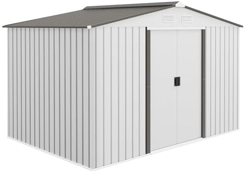 Outsunny Abri de Jardin extérieur, 5 m² 277x195x192 cm, Abri de J...