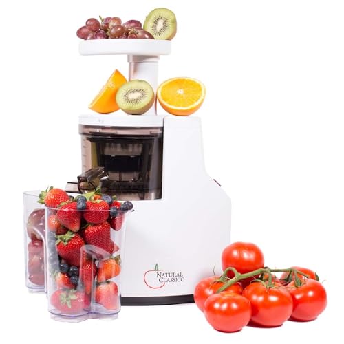 Natural Classico Juicer & Food Processor Combo | 85 RPM | Home & Commercial Use | slow Speed Masticating 200 Watts