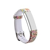 I-SMILE Newest Replacement Wristband With Secure Clasps for Fitbit Alta Only(No tracker, Replacement Bands Only) (Cute owles)