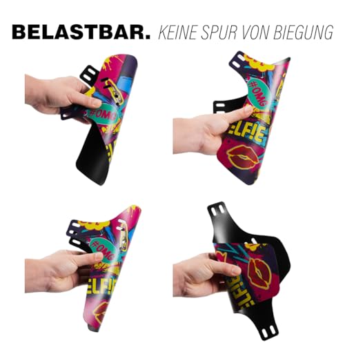 CNCLOL Mountainbike Schutzblech, 2‑Stück MTB Mudguard Vorne/Hinten Mini‑Set – Ansicht 4