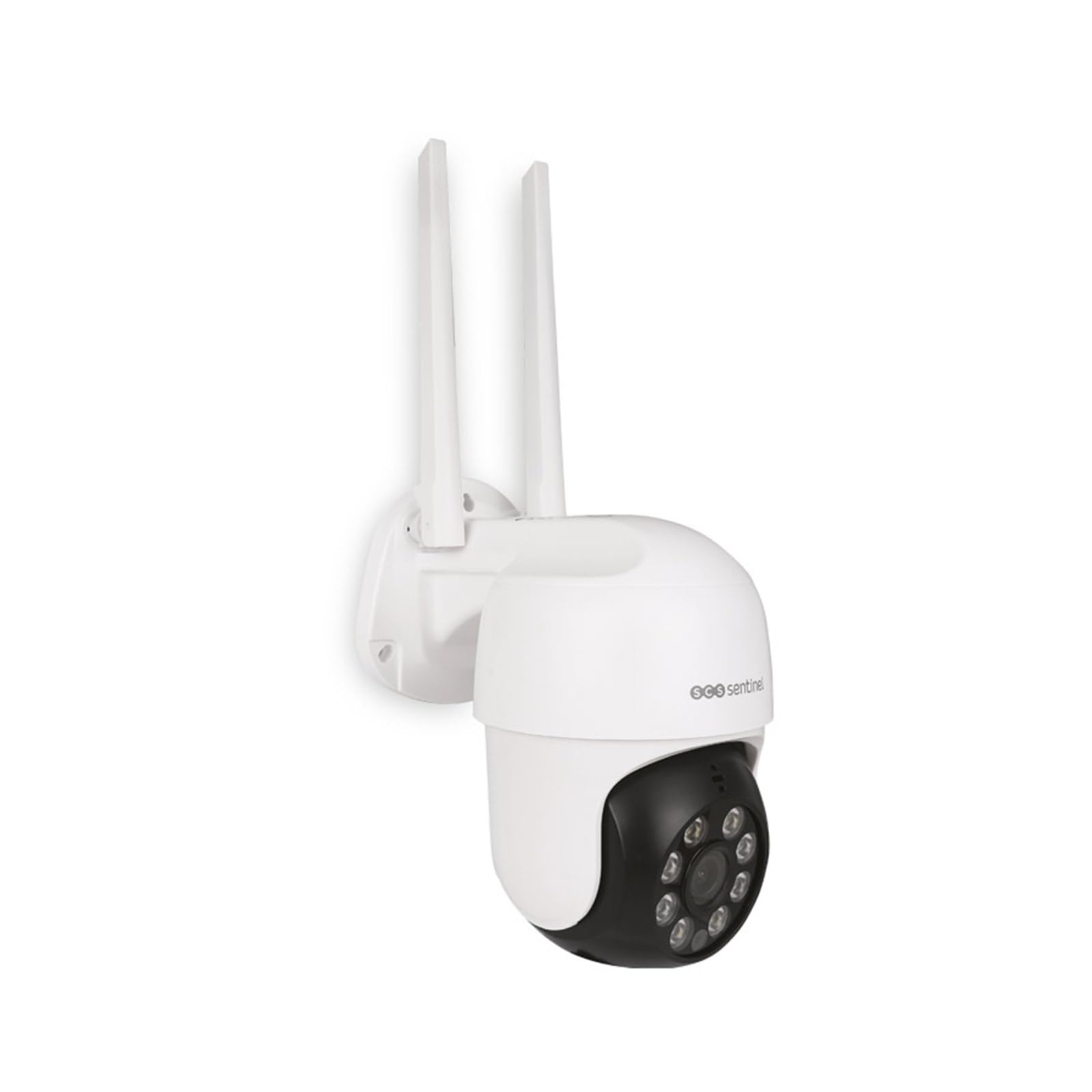 SCS Sentinel OutCam Rotative – Caméra Surveillance Extérieure Connectée 2K – Rotation 360° – Vision Nocturne – Détection de Mouvement – Interphonie Bidirectionnelle – IP65 – SVI0073