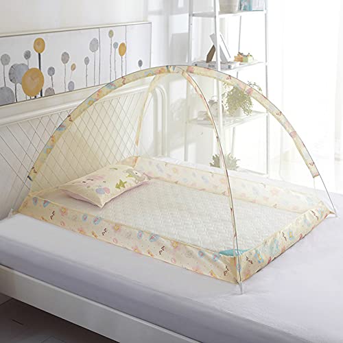 Crib Mosquito Net Breathable Crib Netting Canopy Universal Size Crib Tent Foldable Protection Mesh Net Cover Arched Crib Bug Netting Full Cover Easy...