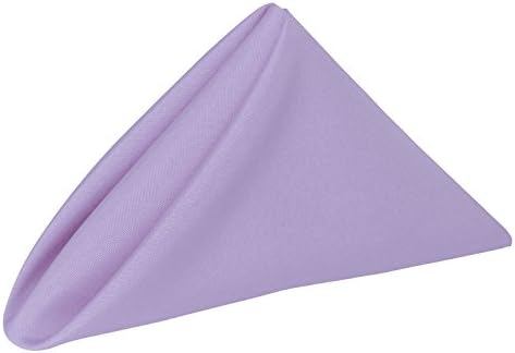 Ultimate Textile -5 Dozen- 20 x 20-Inch Polyester Cloth Dinner Napkins, Lilac Light Purple