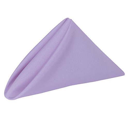 Ultimate Textile -5 Dozen- 20 X 20-Inch Polyester Cloth Dinner Napkins, Lilac Light Purple #TOP3