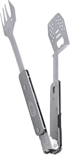 Miniatura 5 de ProQ Multiherramienta para barbacoa 4 en 1 (pinzas, espátula, tenedor de parrilla, abridor de botellas), herramientas y accesorios para barbacoa,
