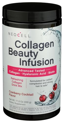 Neocell Beauty Infusion Refreshing Collagen Drink Mix Supplement, Cranberry Cocktail,11.64 OZ
