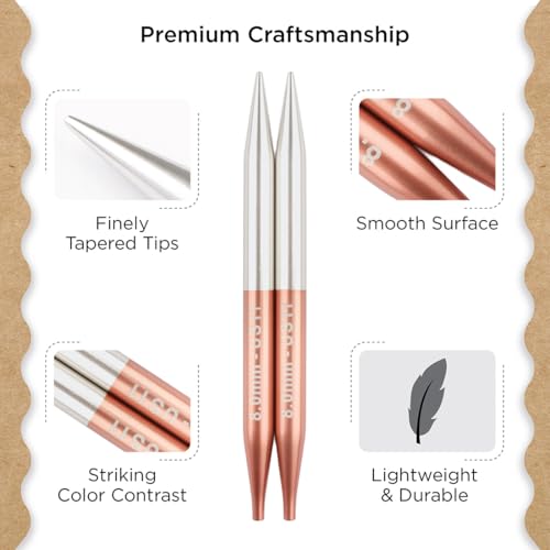 Image of Knitter's Pride Rosemist Normal Interchangeable Circular Needles 5 inch inch (13cm) - US Size 11 (8mm)