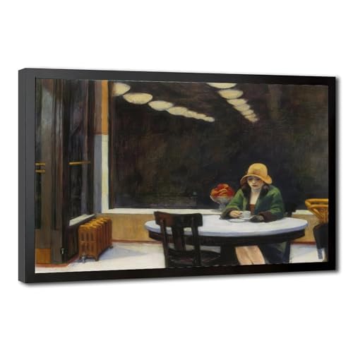 Toile Automat Edward Hopper cadre à suspendre pour mur vide de bureau