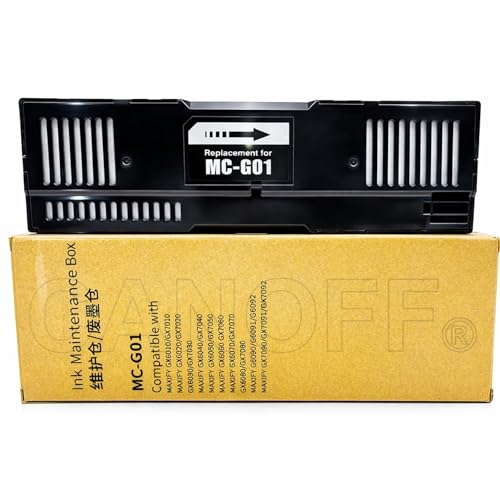 Image of CANOFF MC-G01 Maintenance Cartridge Tank Waste Box Compatible with Canon MAXIFY GX6010 GX6020 GX6030 GX7010 GX7020 GX7021 GX7030 GX7092 Printers (MC-G01 Maintenance Box)