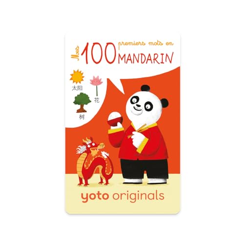 Yoto - Mis 100 primeras palabras en mandarín, libro de audio para niños en francés, para escuchar en narradora de noche Caja de historias Player y Mini, Aprender Le Mandarin, de 3 a 14 años