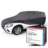 Hochwertiges Material - Die robuste und langlebige Abdeckplane Auto wurde unter kontrollierten Bedingungen geprüft und besteht aus vier Materialschichten. Zusätzlich zur 4 mm weichen Hagel-Absorptions-Schicht, einer 3 mm harter Durchschlagschutz-Schicht, einer wasserabweisenden Schicht außen, schützt auch eine lackschonende Fleece Innenschicht der Hagelschutzplane Auto vor Kratzern und Beulen am Fahrzeug