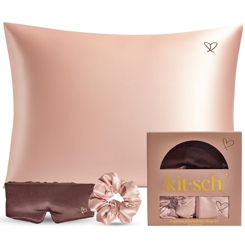Kitsch Night time Renewal 3PC Sleep Set - Satin Pillowcase