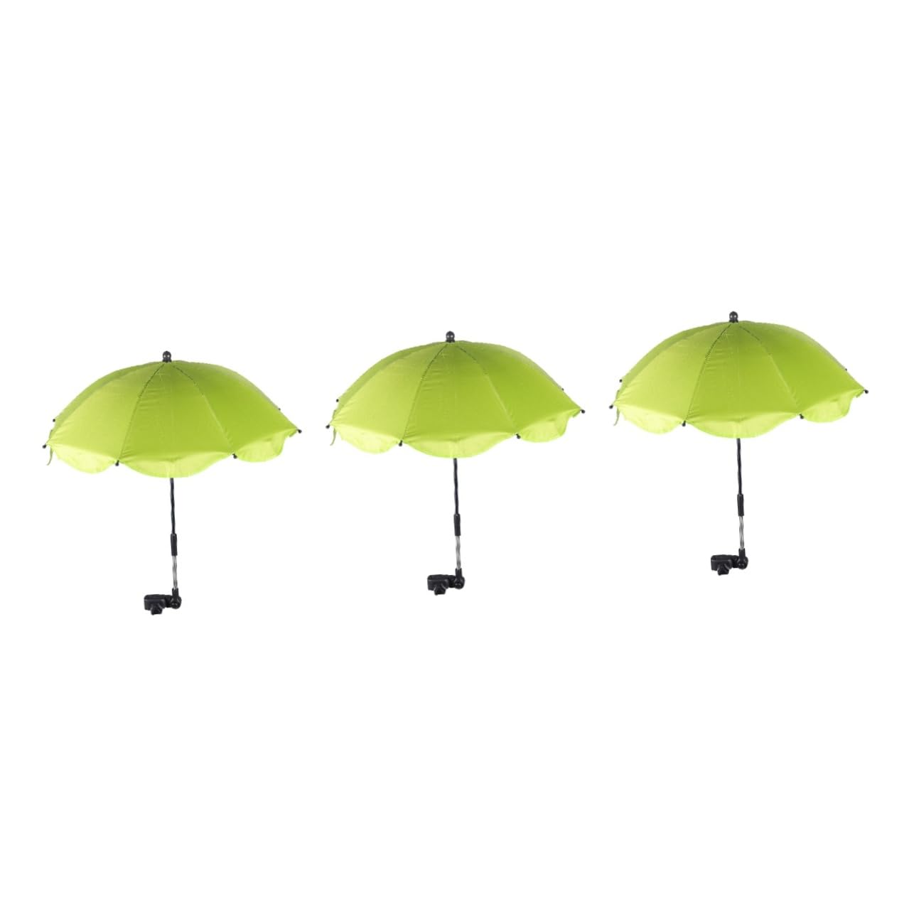 ibasenice 3piezas Sombrilla Clip Cochecito De Protección Uv Parasol Para Sillas De Paseo Para Playa Paseos y Días Soleados