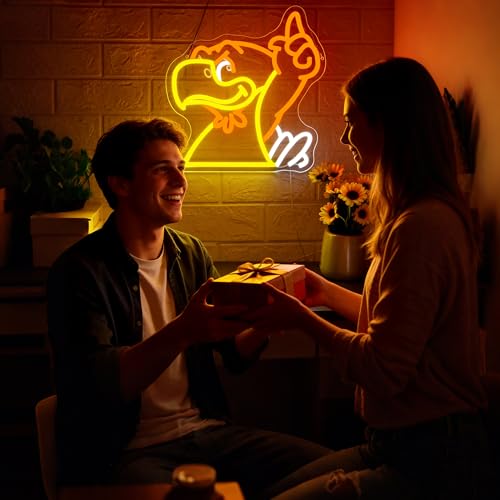 Image of Football Neon Sign for Wall Decor Soccer Team Logo LED Light for Man Cave