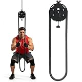 MáQuina De Cuerda Sin Fin | EstacióN De Cable PortáTil Profesional | Siste-ma De Poleas Silencioso Para Casa, Oficina Y Viajes | SolucióN Para Entrenamiento De Fuerza, Agarre Y Cardio Black