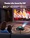 Daylight Projector 4K Ultra HD 2300 High ANSI Smart Home Theater with WiFi 6, Bluetooth, NFC, Streaming Apps, Bright Daytime Proyector, HDR10+, Auto Focus, HDMI 2.1 ARC USB for Movie Video Gaming CIVE