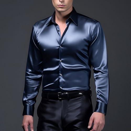 Stile versatile con bottoni: caratterizzata da un classico design con bottoni, questa camicia è adatta per varie occasioni, tra cui feste, eventi formali e uscite casual.