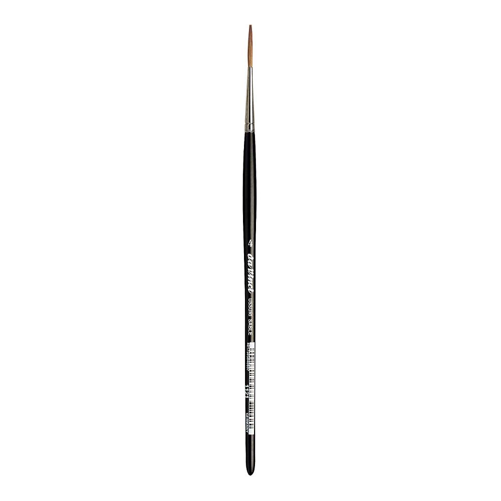 da Vinci Watercolor Series 1121 Sign Painting/Lettering Liner Paint Brush, Straight-Edge Tip Russian Red Sable, Size 4