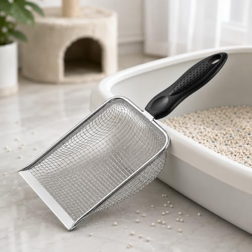 Pá Coletora de Fezes para Pets Gatos e Cães Aço Inox Durável com ...