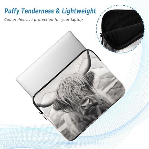 Funda para portátil Highland Cow 13-14 pulgadas impermeable miniatura 5