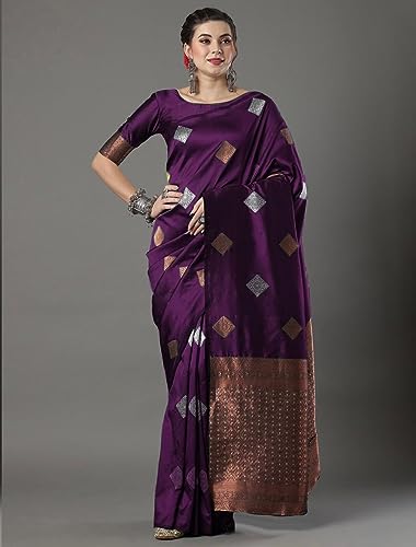 Image of Flosive Women's Fabulous Mix Color Kanjivaram Sona Chandi Silk Saree