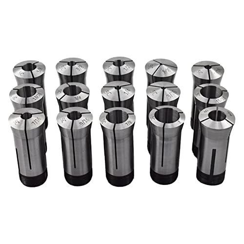 Kimllier KM-1795139-794495-LR 15Pcs Carbon Steel 5C Round Collet Set 1/8 thumb #5