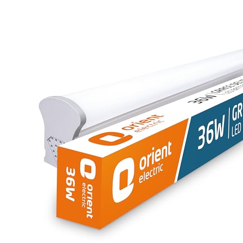 Image of Orient Electric 36W Grace Delite Mushroom LED Batten| 4000 lumens Bright Light Output| LED tubelight for Home| Sleek & Stylish Design| Non-breakable Polycarbonate housing| 6500K, Cool White| Pack of 1