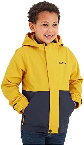 TOG 24 Stanbury Kids Waterproof 3-in-1 Jacket with Hood, Detachable Warm Fleece Inner, Windproof, 5K Waterproof, 5K Breathable, Ideal for School and General Outdoor Use