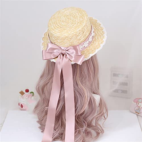 Chapeau de paille big bow pour s'évader dans la douceur d'une après-midi pastorale et romantique
